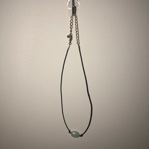 light blue bead choker